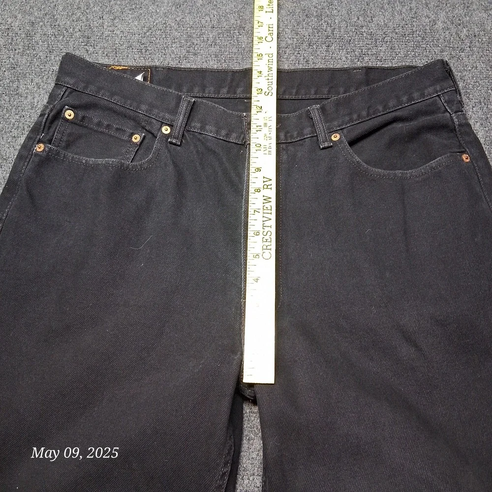 Levi 550‎ Jeans Men 38x30 Black Relaxed Tapered Denim Casual Work Pants